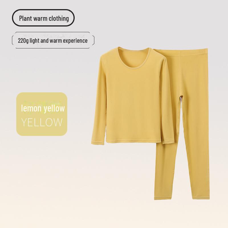 Men's and Women's Lyocelle Velvet Thermal Underwear Set - Warm Autumn and Winter Suit