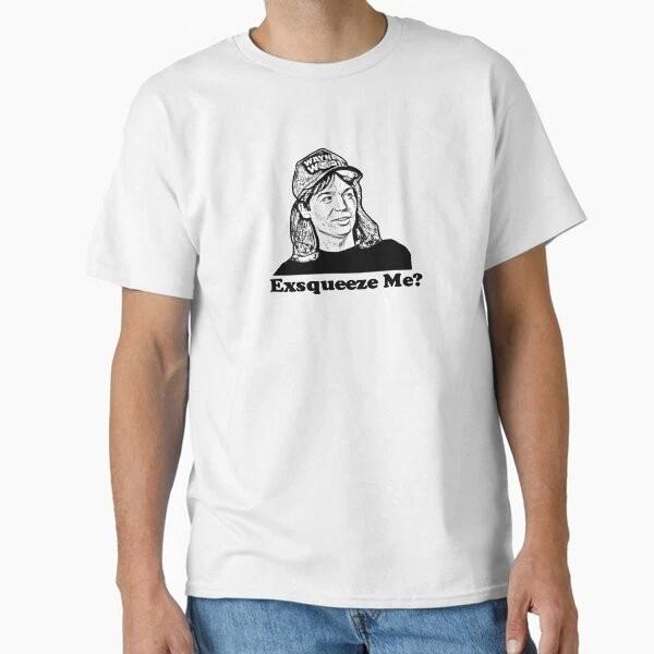 Waynes World Exsqueeze Me Classic Tshirt Made In Usaaus Tshirt S2xl S