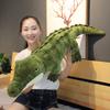 Simulare mare crocodil moale jucărie de pluș pufoasă plină pernă de animale de pluș verde gigant aligator canapea pernă copil cadou de ziua de naștere