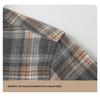 Men's Fashionable Brushed Plaid Long Sleeve Shirt - Spring/Autumn 2024 Collection