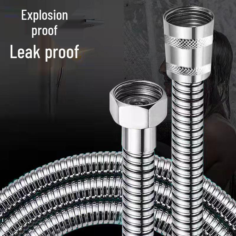 High-Pressure Explosion-Proof Stainless Steel Shower Hose and Head