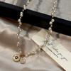 Double-layered Layered Lapis Lazuli and Pearl Necklace for Women. Luxurious, Niche, New Style, High-end Collar Chain Accessory.