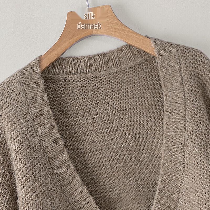 Women's Loose V-Neck Short Knit Cardigan