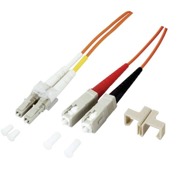 Câble De Raccordement Fibre Optique - EFB ELEKTRONIK - O0314.1 - 1x LC Mâle - 1x SC Mâle - 1 M