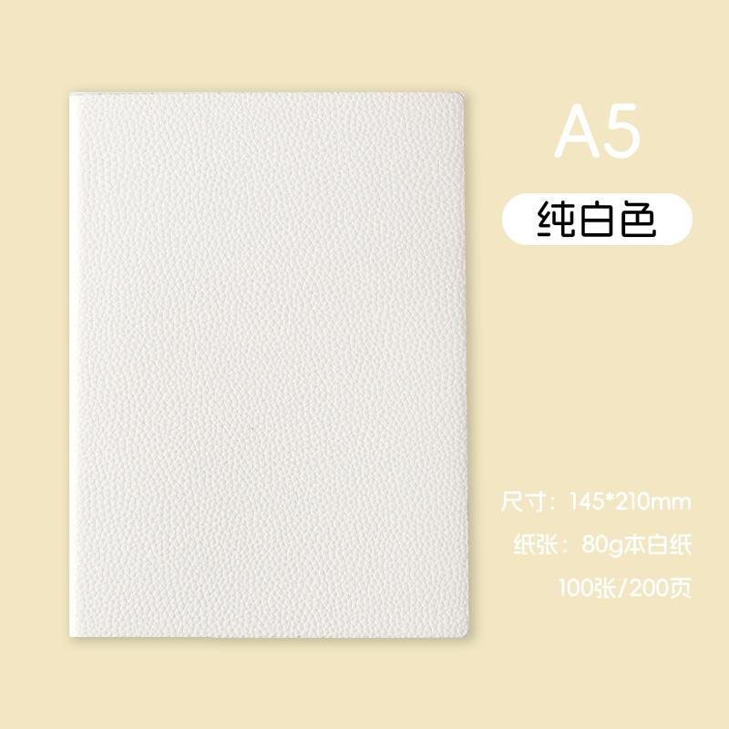 Factory  A5 Simple Soft Imitation Leather Notepad Customizable Promotional Gift School Mini Journal Pocket Meeting