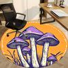 1pc Mushroom Fantasy Office Round Area Rug,  Mat Suitable For Office, Under Office Chairs Bedroom Living Room Home Decor, Room Deco