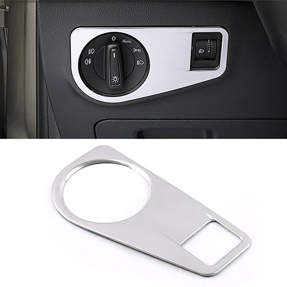 Für Volkswagen VW Tiguan MK2 2017- Edelstahl Innenzubehör Mittelkonsole mattsilberne Dekoration