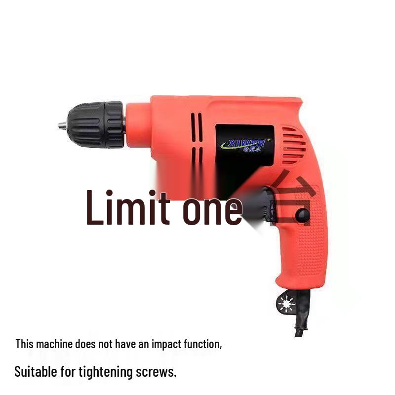 Electric Drill Set for Home & Woodworking - Includes Hand Drill, Drill Bits, and Toolbox