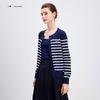 Navigare Women's Relaxed Fit Striped Knit Cardigan