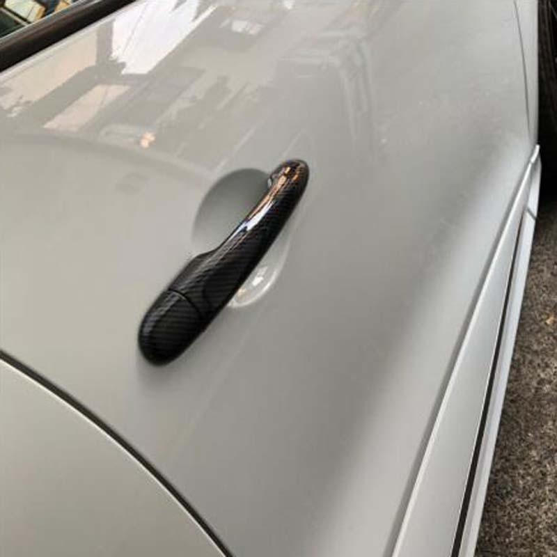 Abs Chrome Door Handle Cover for Renault Clio Iv 4 Lutecia 2014 2015 2016 2017 2018 Car Accessories Color Imatation Carbon Fiber