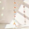 TikTok-Inspired Silver Crystal Wind Chimes with Stars, Moon, and Sun Catcher