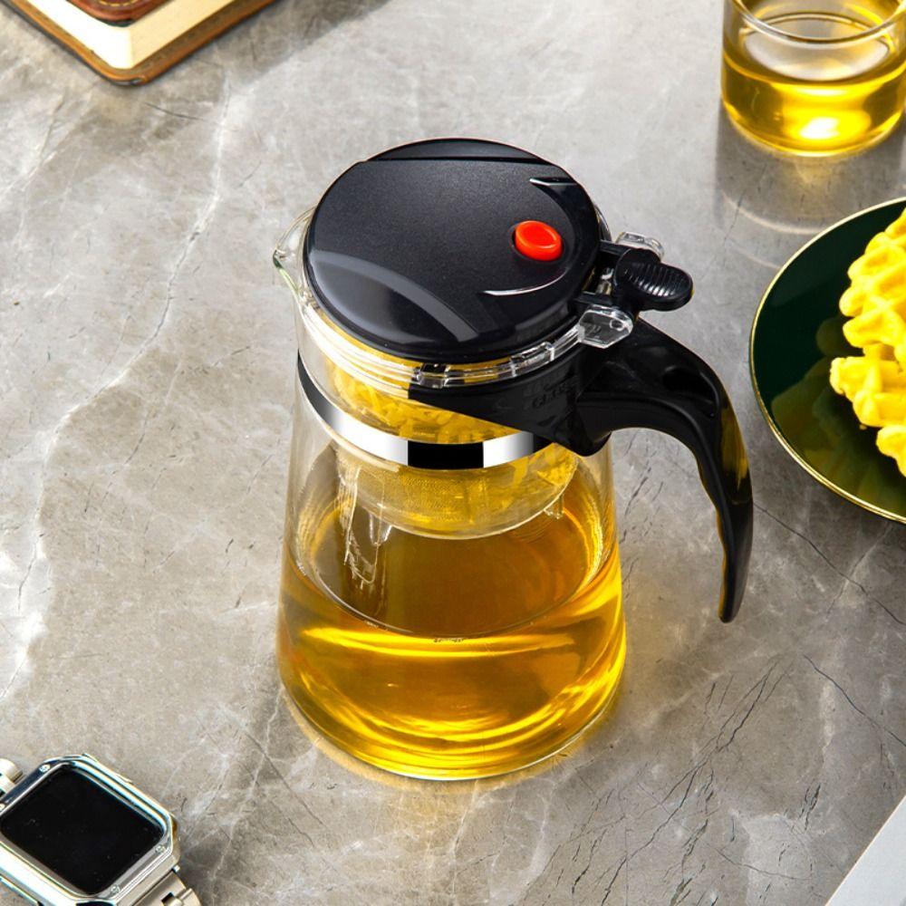 With ABS Handle Glass Teapot Heat-resistant Filter Tea Cup Durable Separation Bubble Teapot