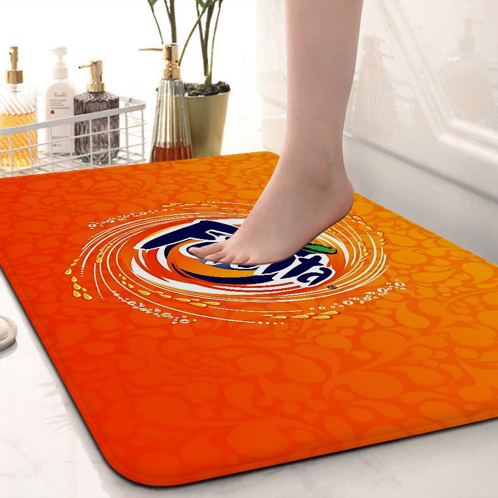 Lustige F Fanta Logo Fußmatte Waschbar Rutschfest Wohnzimmer Sofa Stühle Bereichsmatte Küchen Fußmatte Teppich