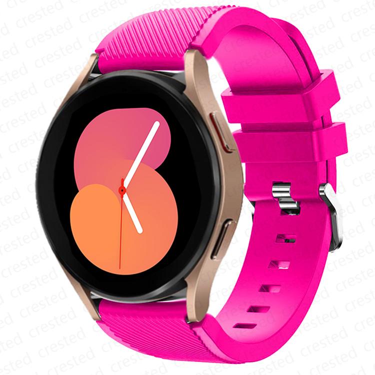 20mm/22mm Watch Strap for Samsung Galaxy Watch 4 6 Classic/5/5 Pro/46mm/3/active 2/s3/s2 Silicone Bracelet Galaxy Watch 4 Strap
