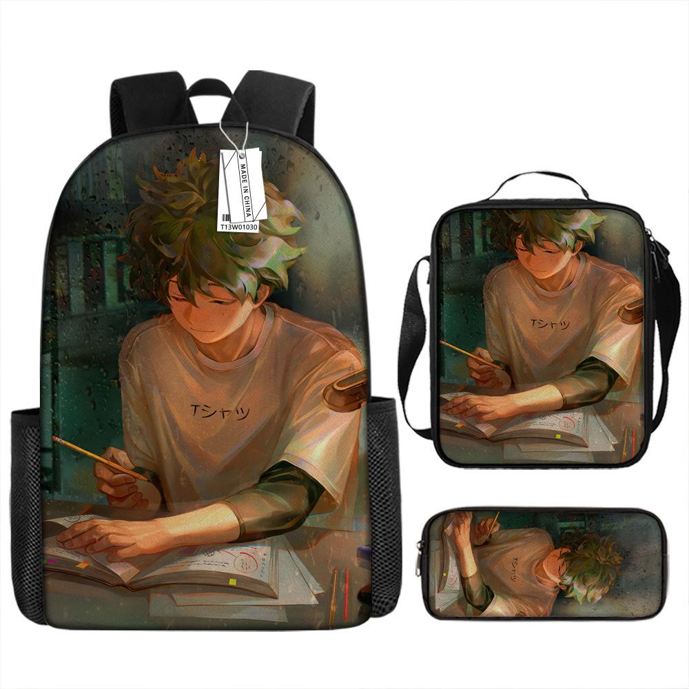 My Hero Academy Backpack Large Capacity Student School Bag Anime