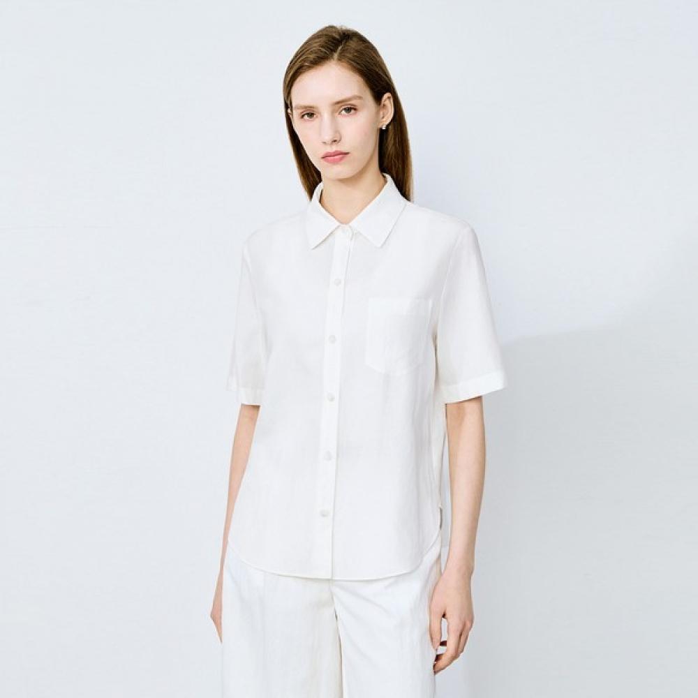 

She S miSS baSic Linen Short Sleeve ShirtS SwwSto21020 DARK NAVY/55