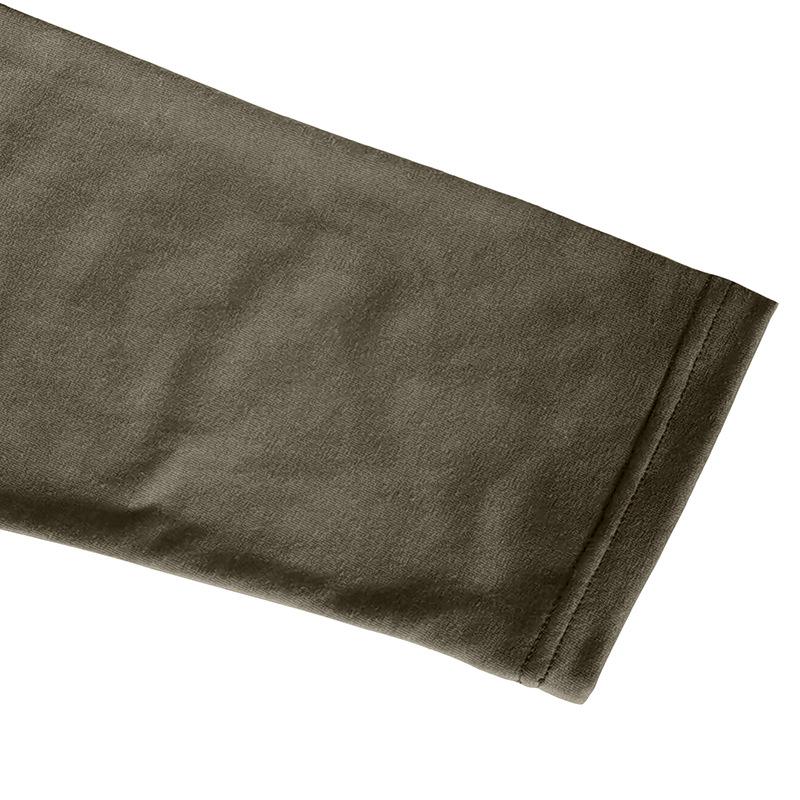 European and American Style Men's Henry Shirt Long Sleeve T-shirt Spring Autumn Color-block Knitted Button Top