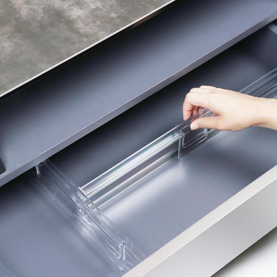 Adjustable Transparent Drawer Dividers for Organized Storage of Underwear and Socks