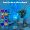 Aurora Projection Lights LED Remote Control Night Light Water Ripple Projection Lamp Bedoom Home Decoration Colorful Table Lamps