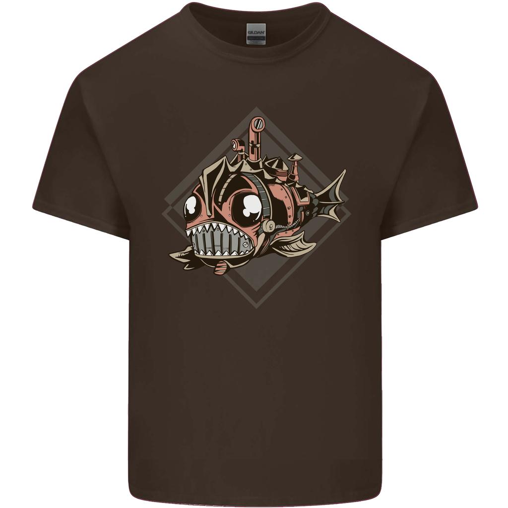 A Steampunk Fish Unisexs Light Cotton TShirt