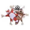 Dog plush squirrel fox shell shape containing sound paper BB called bite-resistant molar pet toy