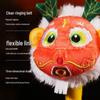 Year of the Dragon Baby Rattle: Embroidered Dragon Head Soothing Grasp Toy
