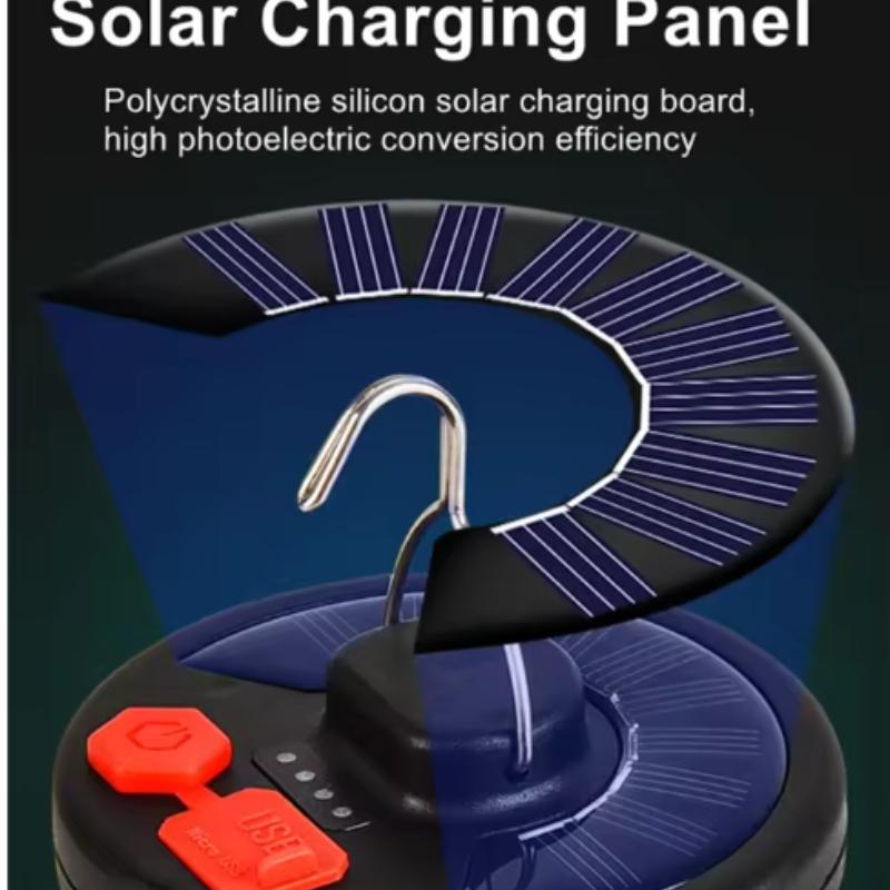 High Power Solar LED Camping Lantern Rechargeable Camping Lamp with Foldable light,Portable Tent Light for Outdoor Emergency