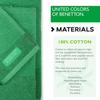 Serviettes de toilette - CASA BENETTON - Lot de 3 pièces - 100% coton - 450 g/m2 - Vert