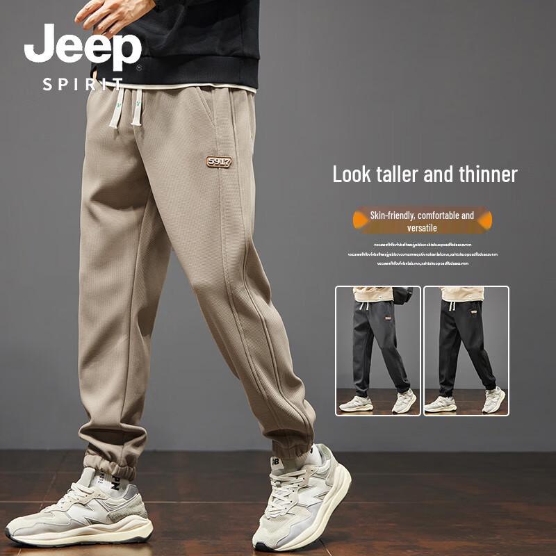 

JEEP SPIRIT Men s 2025 Autumn Casual Cuffed Sweatpants 5XL
