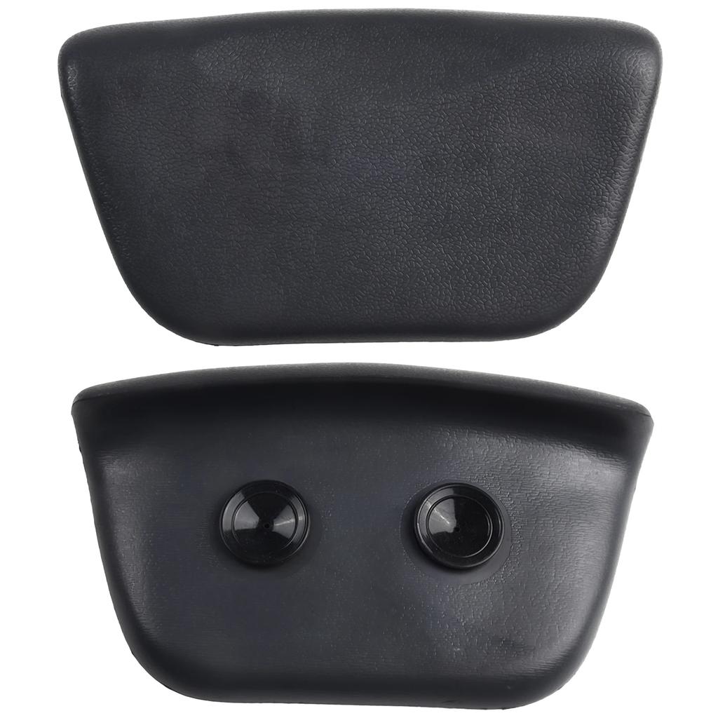 Spa Bath Pillow PU Bathtub Headrest Waterproof Non-Slip Bath Cushion BLACK Bathtub Pillow  For Relaxing Head Neck BackHot-Spa