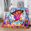 Dora Explorer Blanket Soft Warm Cozy Perfect for Livingroom Office Chair Office Four Seasons Multipurpose Warmthful Decor Gifts For Family Or Friends