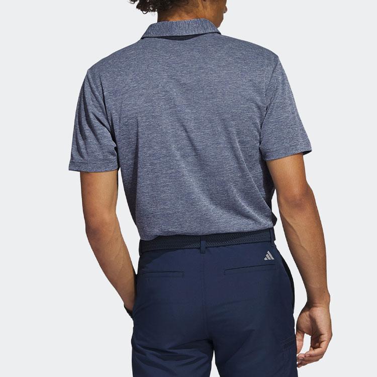 adidas Golf Drive Heather Golf Polo Shirt Collegiate Navy IA5451