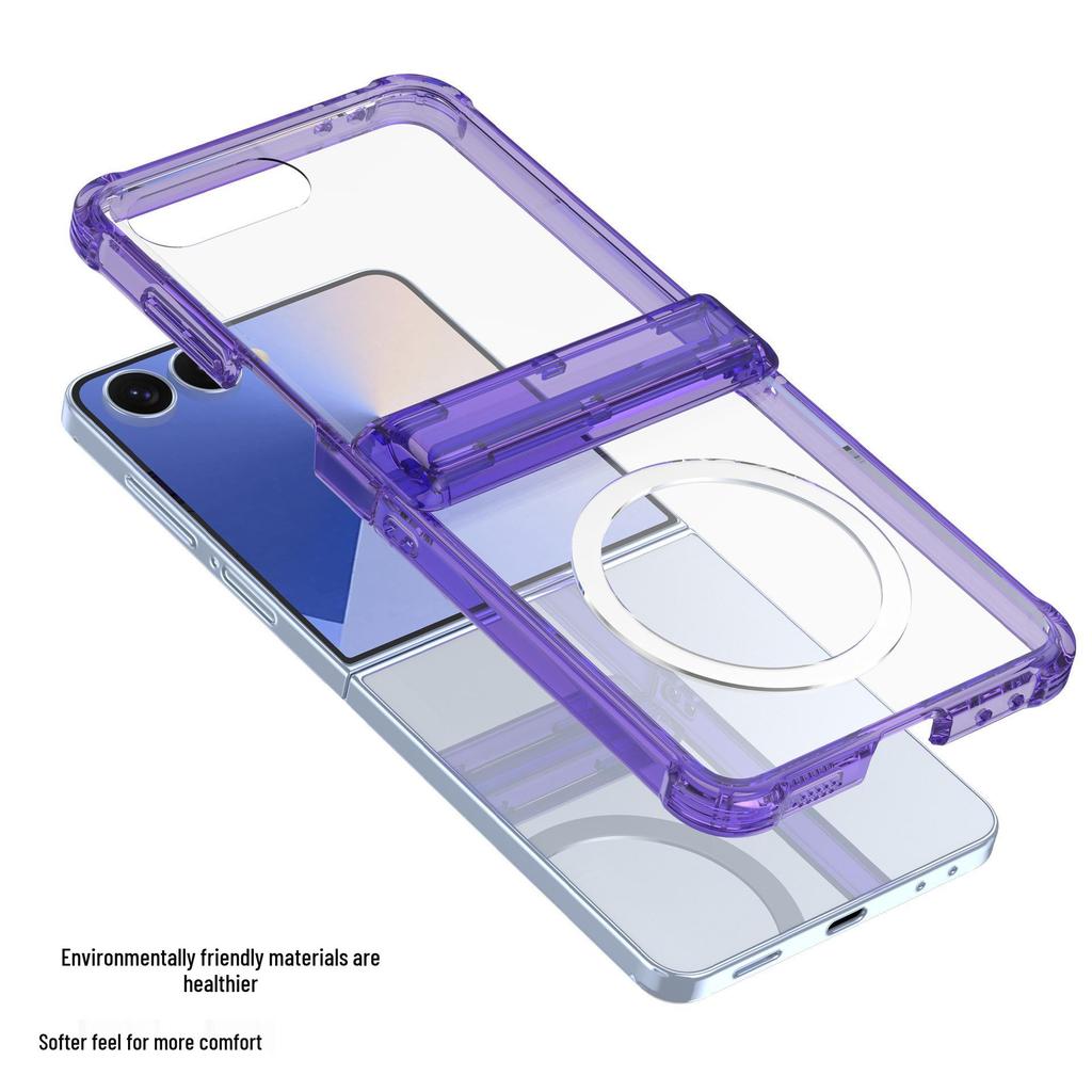 Husă de protecție aplicabilă pentru Samsung Z Flip7, Anti-cădere cu MagSafe pentru încărcare wireless, Compatibilă cu Flip6/5.