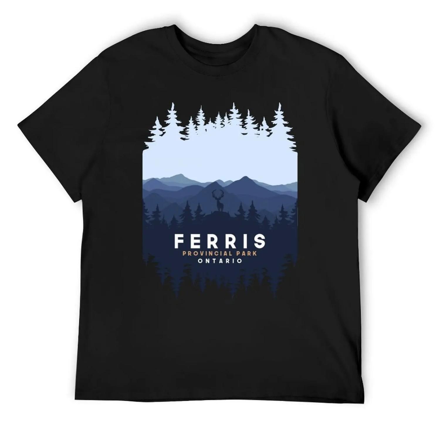 Ferris Provincial Park Ontario Canada Mountain And Pine Tree T-Shirt korean fashion man clothes mens clothes S