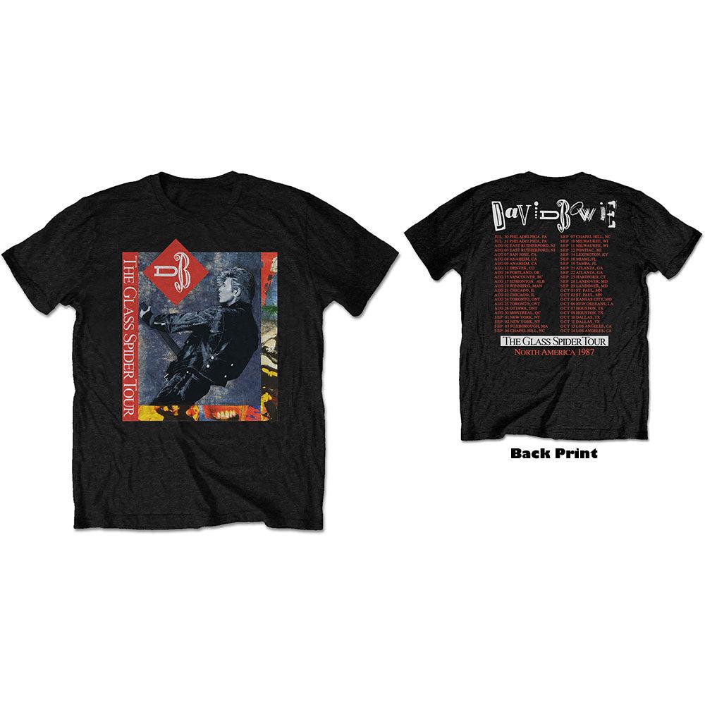 Tour David Bowie TShirt Cotton Graphic Tee Unisex Women Summer Streetwear