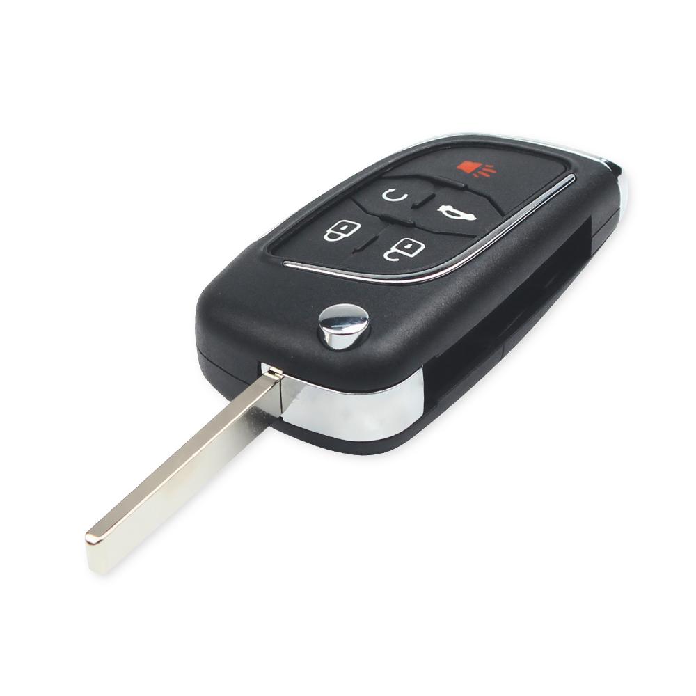 KEYYOU 10pcs Modified Folding Remote Car Key Shell Fob Case For Chevrolet Cruze Epica Lova Camaro Impala For Opel HU100 Logo