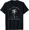 Retro Cool St. Thomas USVI Beach Palm Tree Novelty Souvenir T-Shirt