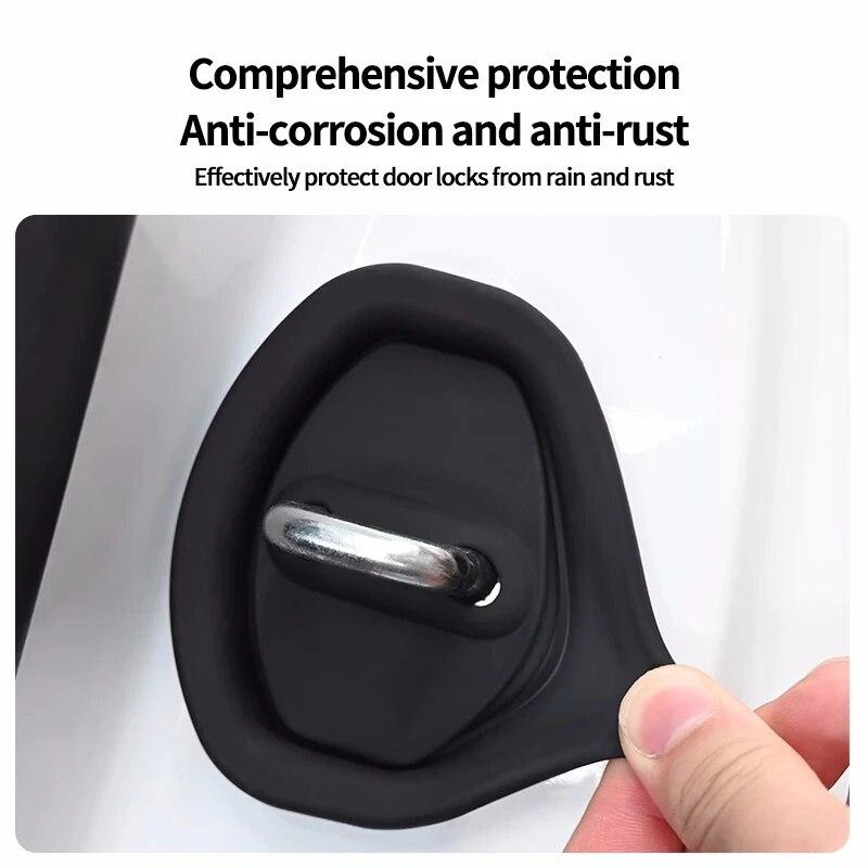 Car Door Lock Buckle Protection Cover For For Volkswagen VW Magotan Passat Golf Tiguan Sagitar Lamando MK7 MK8 Cc ID4 ID3 Bora