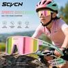SCVCN Mädchen Sonnenbrille Kinder Fahrrad Radsportbrille für Kind UV400 Jungen Kleine Größe Brille Mode Outdoor Sport Schutz 2024 7