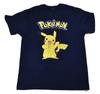 Pokemon Mens Pikachu Navy Tee Shirt New XL