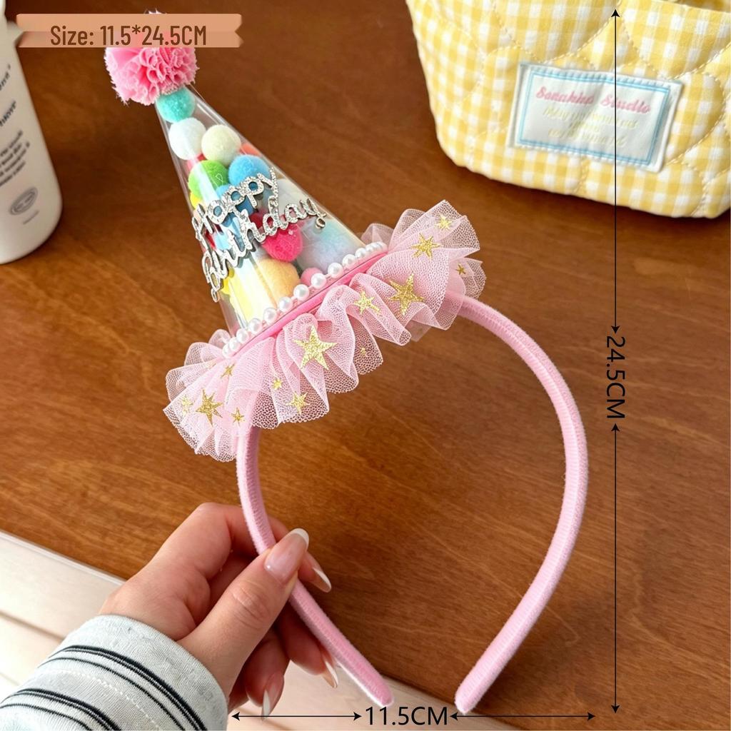 Bonita diadema de antena de peluche con forma de palito de Niuniu: accesorio divertido para el cabello para fiestas y maquillaje.