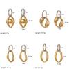 Geometric Stainless Steel Hoop Earrings For Women Summer Fashion Jewelry
