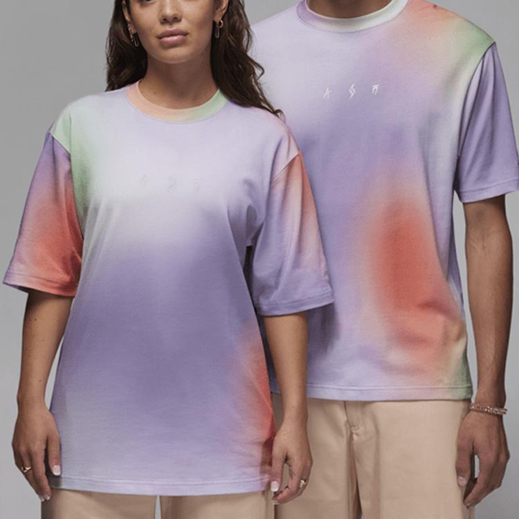 New Jordan x J Balvin FW23 Drop Shoulder Sleeve T Shirt Unisex Light Purple FJ6142-630