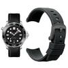 Curved arc-shaped fluororubber Watch strap for original OMEGA X Swatch X Blancpain Scuba Fifty Fathoms MoonSwatch FKM watchband