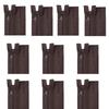 10Pcs Nylon Zippers for Sewing Craft 27.5Inch/70cm Sewing Zippers Open-end Zips Fasteners for Bag Wallet Pouches Clothes