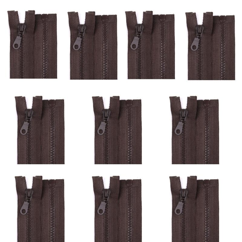10Pcs Nylon Zippers for Sewing Craft 27.5Inch/70cm Sewing Zippers Open-end Zips Fasteners for Bag Wallet Pouches Clothes