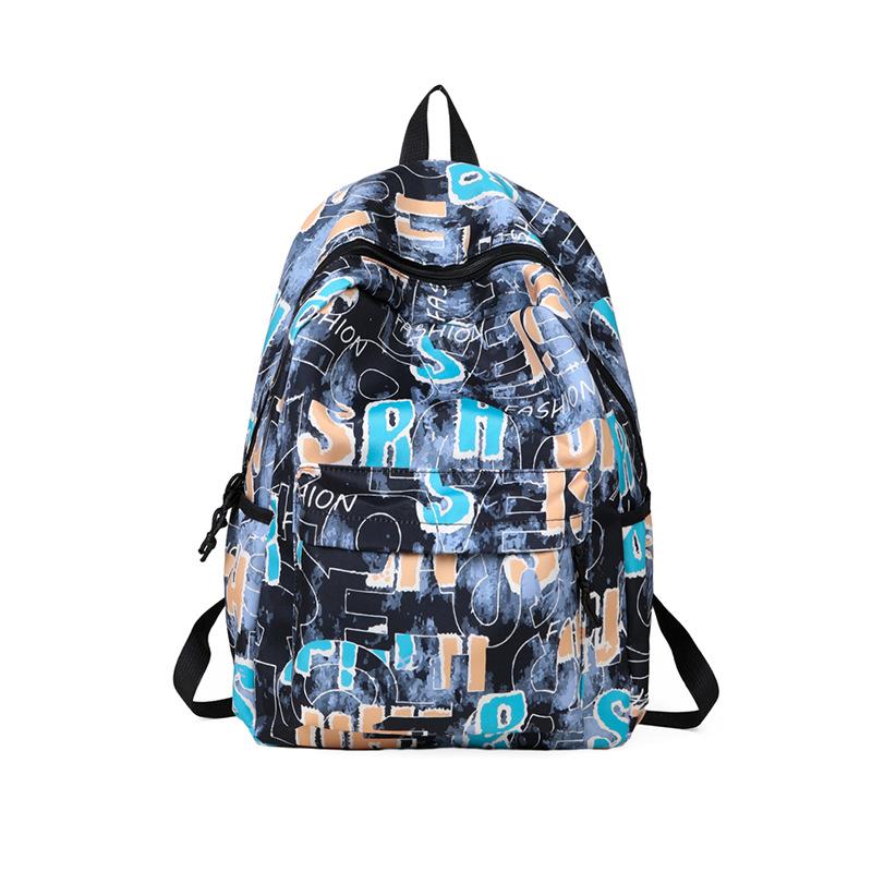 

Рюкзак для отдыха Рюкзак для студента колледжа Рюкзак для улицы Персонализированное граффити чёрный