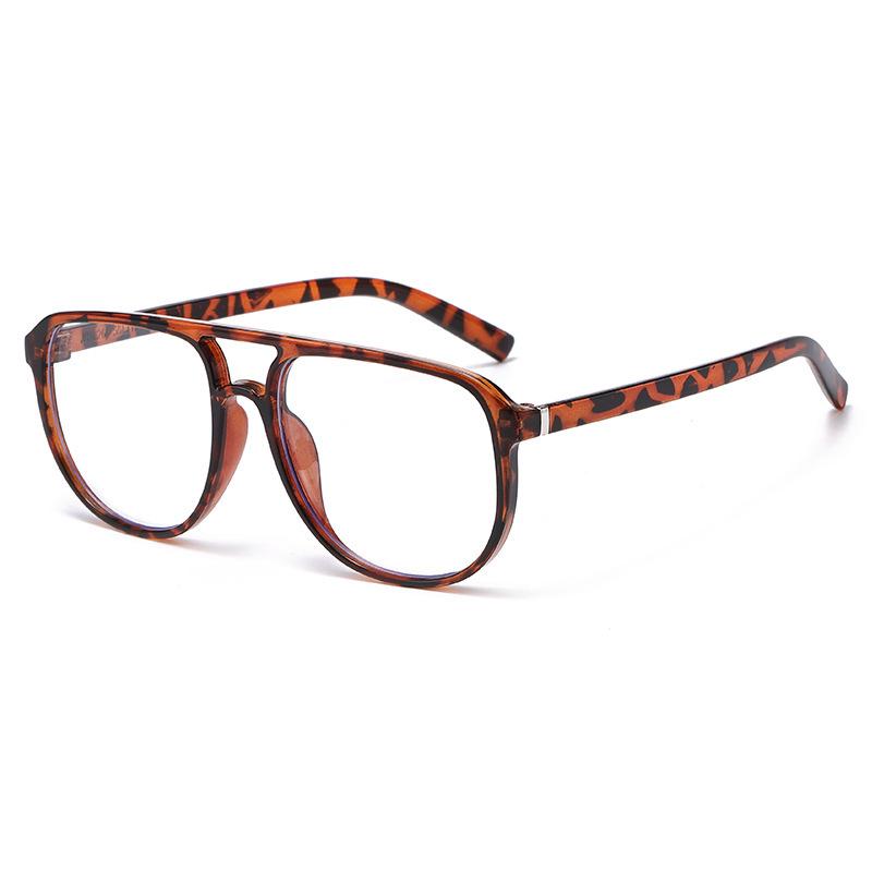X18266 Men's Fashionable Double Bridge Photochromic Glasses with Simple, Scholarly Design