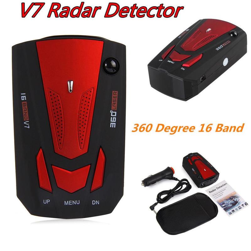 V7 Car Detector 360 Degree Detection Voice Alert Car Radar Detector for Car Speed Limited