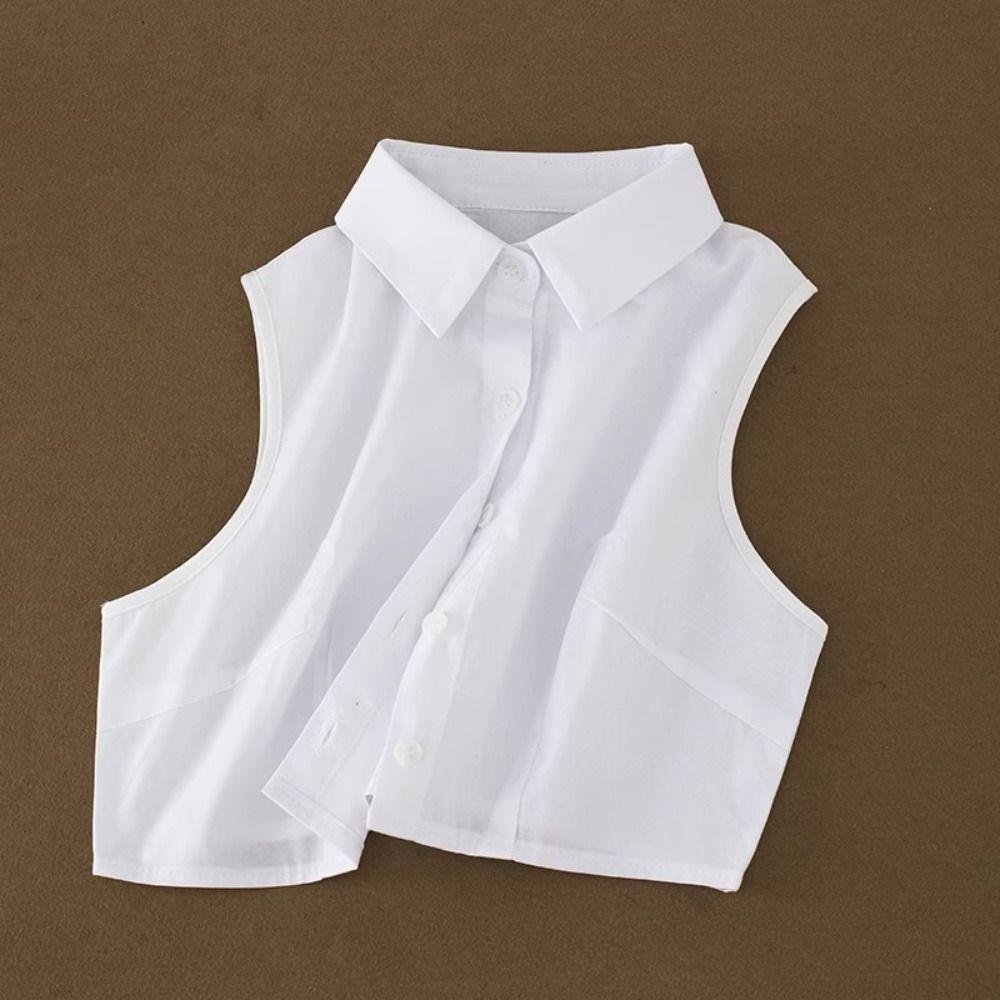 Clothes Accessory Detachable Fake Collar Blended White False Collar Lapel Collar